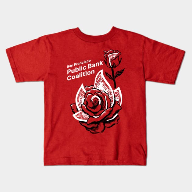 Public Bank Rose Kids T-Shirt by sfpublicbank